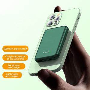 Vendite calde Logo personalizzato sottile Mini 5000mAh magnetico centrale di ricarica senza fili per iPhone 15 pro max Mobile 7.5W potenza <span class=keywords><strong>Ba</strong></span> - Product Image 4