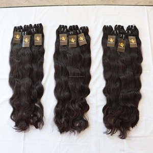 Lot de Cheveux Vierges 100% Naturels à Cuticules Intactes, Ondulés, Non Traités, Cheveux Humains Vierges Indiens de Temple, Fournisseurs d'Extensions Capillaires - Product Image 3