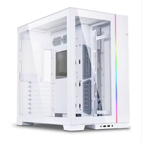 O11 Dynamic New Full Tower Computer Case Negro Blanco Plata ATX Full Tower Gaming PC Case Material plástico Escritorio