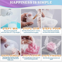 Jouet à fourrure douce pour gros chat Squishy Squeezable Anti Stress Anxiété Soulagement du Stress matière première gel de silicone souple