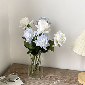 <b>Artificial</b> Rose Bouquet Silk <b>Flower</b> High Simulation Wedding Home Decoration <b>Vase</b> <b>Arrangement</b> - Product Image 1