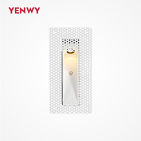 Lumière d'escalier encastrée sans cadre, pour usage intérieur, IP20, avec détecteur de mouvement, pour lampe murale, lumière de marche LED 3W