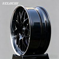 Rines Forjados de Dos Piezas con Acabado Negro Pulido y Borde Profundo de 18-24 Pulgadas de Alta Calidad Personalizados por VLC para Toyota, Honda, Mazda, Tesla, Porsche
