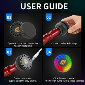 Chicha électronique de luxe en laque, pompe à chicha rechargeable, lumière LED, mini, écologique, durable, design portable, vente en gros - Product Image 3