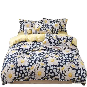 En promotion : Housse de <span class=keywords><strong>couette</strong></span> et ensemble de literie de luxe moderne en microfibre imprimée motif végétal 200TC personnalisable pour l'été - Product Image 1