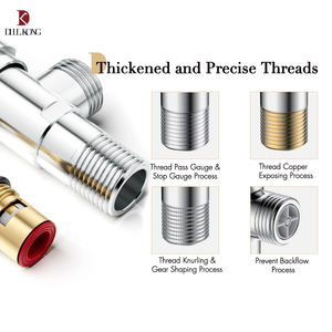 Vanne d'arrêt d'<span class=keywords><strong>angle</strong></span> 1/2 en acier inoxydable chromé en gros bon marché avec poignée en ABS à noyau de cartouche en laiton - Product Image 5