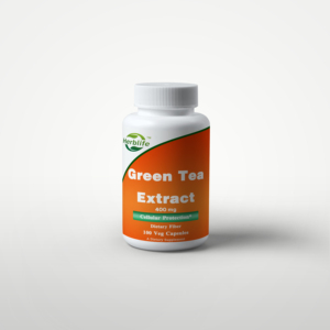 Vente chaude OEM - Personnalisable - Extrait de thé vert 400 mg avec vitamine C, protection cellulaire, 100 capsules végétales - Product Image 1