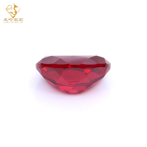 Lab Grown Pigeon <span class=keywords><strong>Red</strong></span> Ruby Sapphire IGI Certificado Oval Faceted Cut Lab Creado Ruby Sapphire Piedras preciosas para mujer Diseños de anillos - Product Image 3