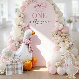 Palloncino in Foil 3D Opaco a Forma di Anatra/Oca Rosa Blu, Decorazione per Feste di <span class=keywords><strong>Compleanno</strong></span>, Festa della Mamma, Matrimoni, Baby Shower - Product Image 2