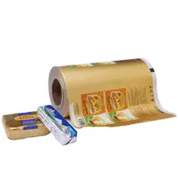 custom food use laminated paper backed aluminum foil for butter wrapping packing