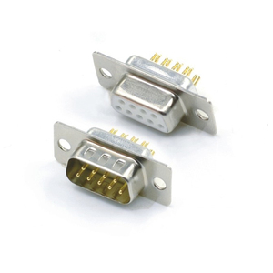 Pin mecanizado de 9P macho de ángulo recto de 7,20mm, macho <span class=keywords><strong>DR</strong></span> de 9 pines de alta calidad para PCB, macho DB 9P R/A de alta calidad - Product Image 5