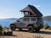 Tente de toit rigide pour camping en plein air, forme triangulaire, en aluminium, imperméable, 4 saisons, pour 2 à 4 personnes, SUV, pick-up