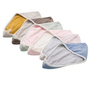 Turbante Asciugacapelli a Doppio Strato in Microfibra per Donna, Asciugamano in Velluto di Corallo per Asciugatura Rapida, Uso Domestico, Tecnica Tessuta, Vendita all'Ingrosso - Product Image 4