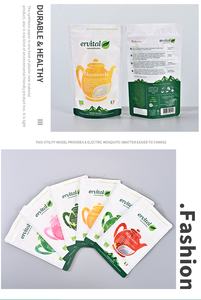 Túi bao bì trà với cửa sổ xem lá nhôm đứng lên túi có thể khóa lại Logo tùy chỉnh - Product Image 3