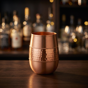 High Quality Eco-Friendly Pure Copper <b>Glass</b> <b>Tumbler</b> with Lid 300ml Capacity for Water-Custom Drinking Cup - Product Image 2