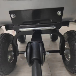 JingCheng Heavy Duty 350kg Garden Transporter avec poignée rotative à 180 degrés <span class=keywords><strong>100L</strong></span> Capacité d'eau <span class=keywords><strong>Brouette</strong></span> pour la construction - Product Image 5