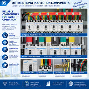 Armoire de distribution basse tension (GGD) avec barres omnibus en cuivre et protection IP55 pour projets d'infrastructure de bâtiments commerciaux - Product Image 2