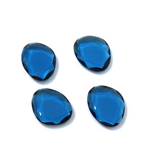 Vente en gros de pierres précieuses en <span class=keywords><strong>verre</strong></span> cristal à double dos plat pour la fabrication de bijoux DIY - Product Image 3