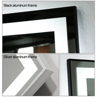 Miroir de salle de bain intelligent LED de haute qualité en gros forme de rectangle avec haut-parleur Bluetooth à écran tactile miroirs de bain éclairés