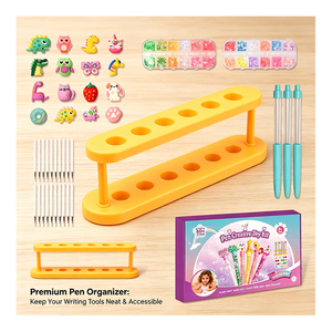 Kit de stylos à sable liquide éducatif pour enfants, fournitures d'artisanat, paillettes, perles, pinces, entonnoir, cadeau d'anniversaire, boîte de récompenses scolaires - Product Image 4