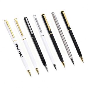 2025 New Hot Sale Business Metal Slim Quality Giveaway <b>Gifts</b> Office Advertising Ballpoint <b>Pen</b> Customize Logo - Product Image 1