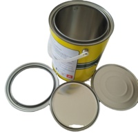 Couvercle annulaire et fond de 165mm pour boîte de peinture de 1 gallon