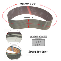 Bande abrasive de polissage fin 915x100mm Trizact 305EA 237AA, feutre de laine, non tissé, pour la finition des métaux en acier inoxydable