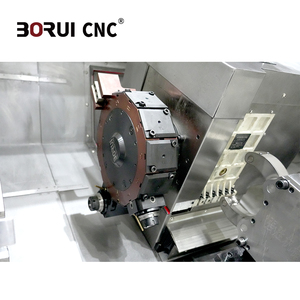 Torno CNC de Cama Inclinada Horizontal de Alta Precisión y Calidad BR570DY con Control FANUC y Sistema de Cambio Automático de Herramientas, Fabricado en Taiwán - Product Image 4