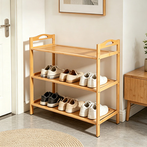 <span class=keywords><strong>Scarpiera</strong></span> Semplice Multistrato in Legno Massello, <span class=keywords><strong>Scarpiera</strong></span> Domestica per Ingresso e Dormitorio in Legno di Bambù, Soluzione Economica per l'Organizzazione Interna - Product Image 3