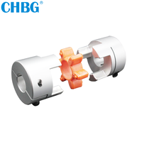 CHBG Coupleurs d'arbre de mâchoire de moteur CNC Accouplement d'arbre flexible prune D20 L25 4mm 5mm 6mm 6.35mm 8mm 9mm 10mm Accouplement élastique