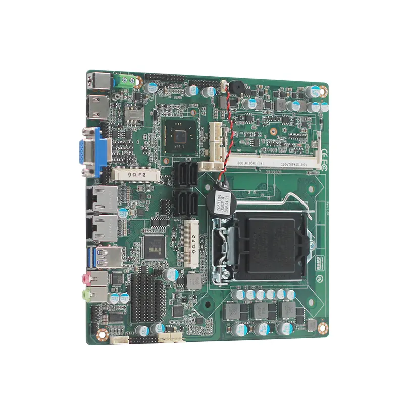 Piesia Motherboard ITX Mini LGA 1150 H81/B85 DDR3 2LAN, Mainboard PC Industri Cpu ganda dengan i3-i5-i7 4 Intel Celeron/Pentium