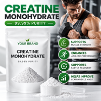 99.99% Creatine Monohydrate Bubuk Suplemen Nutrisi Olahraga Pra-Latihan Pemulihan Otot OEM ODM Label Pribadi Grosir