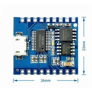 Dy1703a Voice Playback Module 26mm X 23mm Io Trigger Serial <b>Control</b> <b>Usb</b> Flash Download Audio Module - Product Image 1