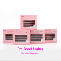 SP EYELASH Aucune Colle Nécessaire Adhésif Cluster Lashes Pre-Bond Technology Press-On Lashes Long Lasting Superfine Band Segment Lash