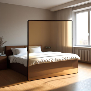 منتجات ذات مبيعات جيدة 6-زجاج معماري ملون شفاف قابل للتخصيص - Product Image 1