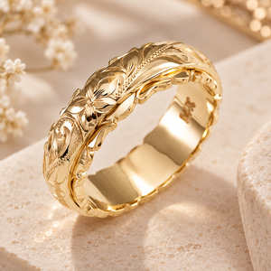 Anello alla Moda con Motivo Geometrico, Design Minimalista ed Elegante, Gioiello Unisex per Uso Quotidiano, Anello Statement - Product Image 5