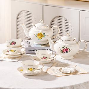 Services à thé en porcelaine européenne de haute qualité en gros - Product Image 1