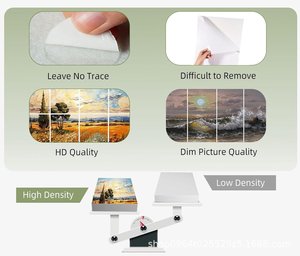 QIANQIAO Pannelli <span class=keywords><strong>Acustici</strong></span> in Poliestere con Design Moderno Personalizzato, Stampa Artistica da Parete per Casa, Hotel, Ufficio - Product Image 6