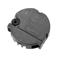 Mesin Jam Dinding Modern JH Quartz Silent Bertenaga Baterai Desain Bulat Kecil untuk Jam Alarm