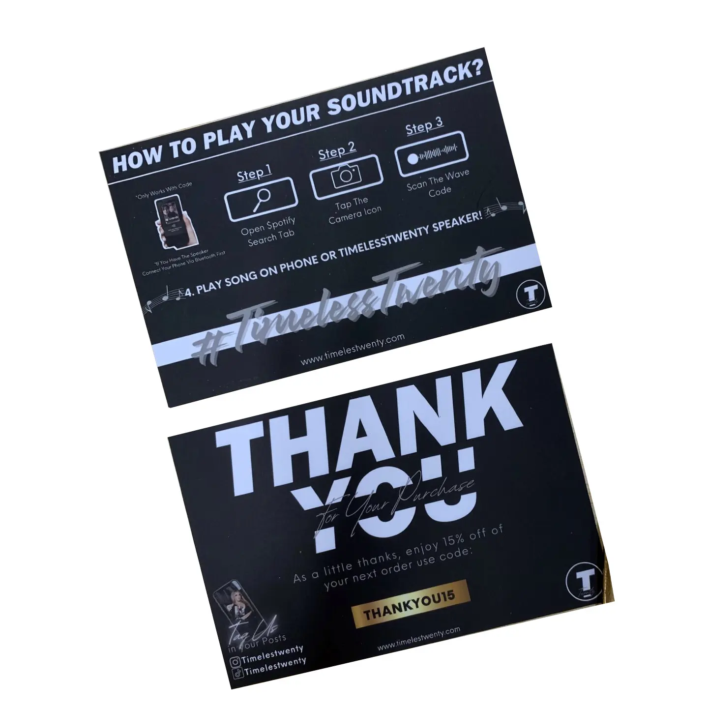 Özel tasarım CMYK baskı kuşe kağıt teşekkür kartı hediye kartı ambalaj Insert posta kutusu