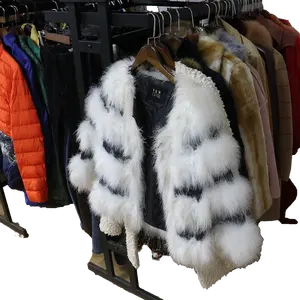 Winter Used Clothes Bales 45Kg Fur coats Second Hand Clothes In wholesale stock