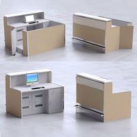 Comptoir de Check-in pour Terminal d'Aéroport, Comptoir de Check-in de Haute Qualité en Surface Solide pour Usage Commercial