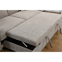 Moderner Europäischer Stil zur Hausdekoration Neuer Platzsparender Transformer 2S 3-Sitzer Hotelbettwäsche für Wohnzimmer-Schlafsofa mit USB