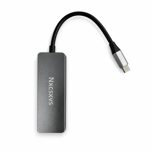 Hub USB-C 3.0 4 ports Nxcsxvs ultra-fin en alliage d'aluminium compatible avec les ordinateurs portables <span class=keywords><strong>MacBoo</strong></span> Pro 2022/2021/2020/2019 et les téléphones Phone 15, tout neuf - Product Image 6