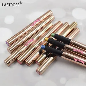 Penjualan laris pensil rias warna-warni 18 warna set eyeshadow wanita label pribadi eyeshadow vegan stik pensil eyeshadow crayon