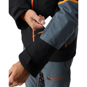 Veste de <span class=keywords><strong>ski</strong></span> pour homme, noire, grise et orange, imperméable, coupe-vent, isolée, pour le <span class=keywords><strong>ski</strong></span> et le snowboard - Product Image 3