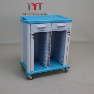 MT Offre Spéciale médicale Chariot d'enregistrement d'hôpital Chariot de classement mobile avec double rangée de dossiers d'hôpital Chariot de dossier d'hôpital - Product Image 2