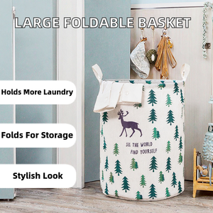 <b>Large</b> Capacity Modern Customize Printed Polyester Foldable Washing Machine Bag Dirty Organizer <b>Baskets</b> - Product Image 2