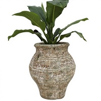 Pots de plantes en céramique écologiques de haute qualité pour l'extérieur, finition émaillée résistante aux intempéries, logo personnalisé pour la décoration de la maison et du jardin, Vietnam