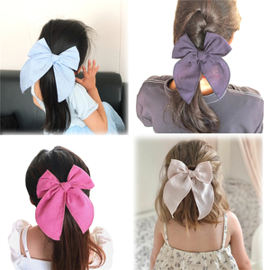 Grandi fermagli per capelli a fiocco in cotone e lino per neonate, bambine, ragazze e donne, con clip a coccodrillo, accessori. - Product Image 4